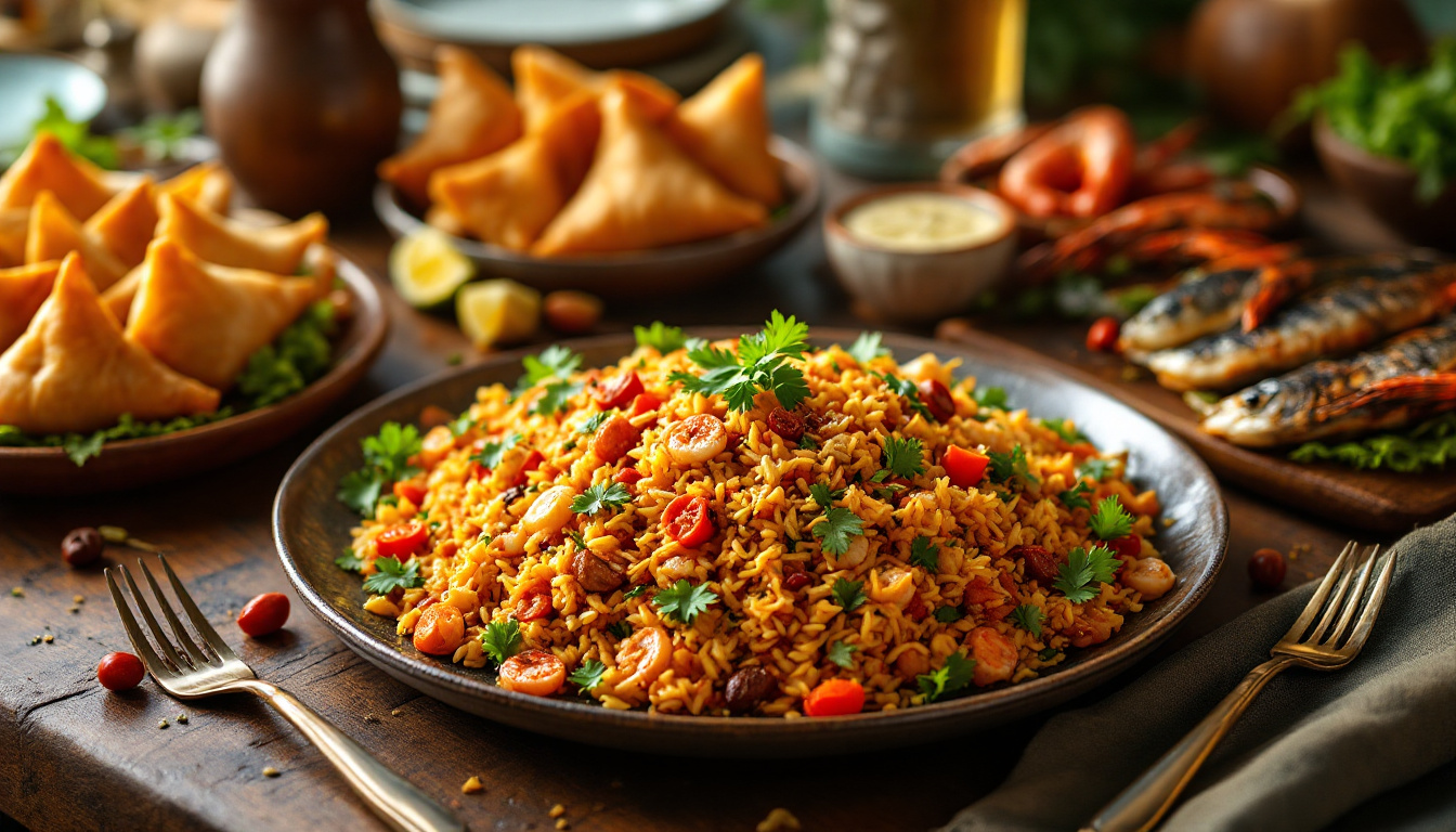 Cuisine zanzibarite : Plats locaux à ne pas manquer : pilau, samosas, fruits de mer, et plus encore.